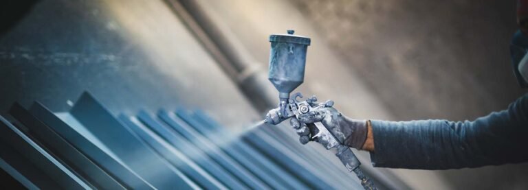 construction equipment in construction new warehouse background